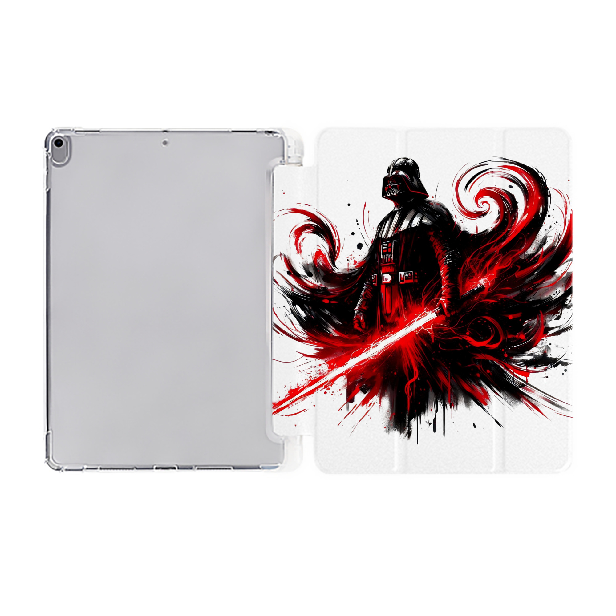 （画像用） スター・ウォーズ Star Wars IPad ケース ペン収納付き 三つ折りスタンド PUレザー×シリコン 対応機種9.5/10.5/10.9インチ